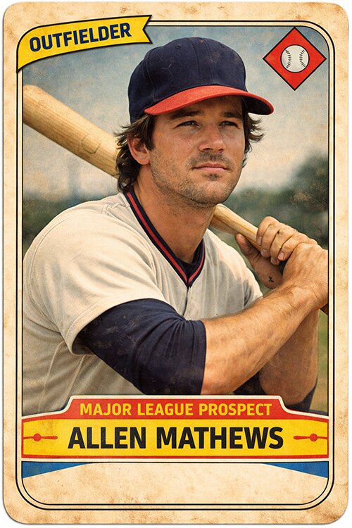 Sports card scan example